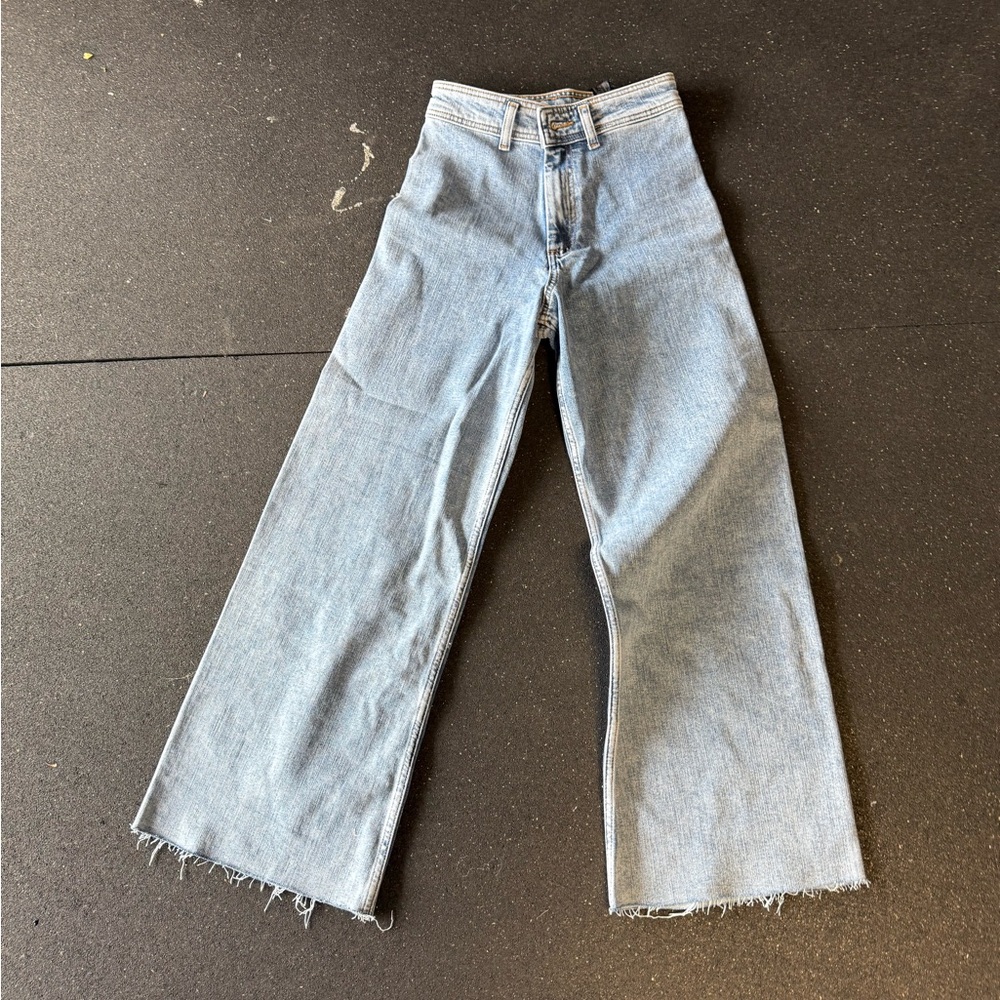 ZARA MARINE STRAIGHT JEANS, WOMENS 4